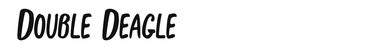 Double Deagle font preview