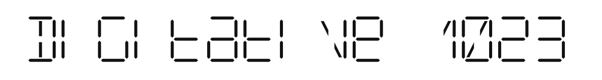 Digitative 1023 font preview