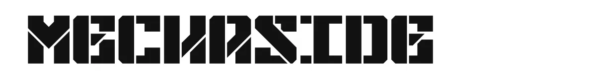 Mechaside original font preview