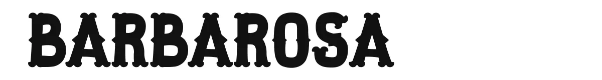 Barbarosa original font preview