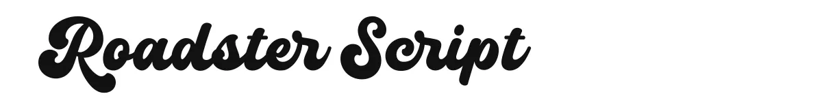 Roadster Script original font preview