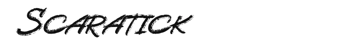 Scaratick original font preview