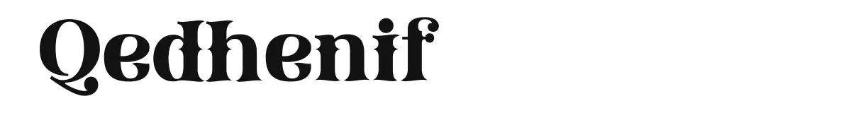 Qedhenif original font preview