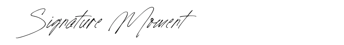Signature Moment original font preview