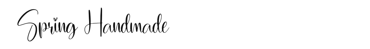 Spring Handmade font preview