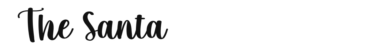 The Santa original font preview
