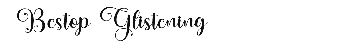 Bestop Glistening font preview