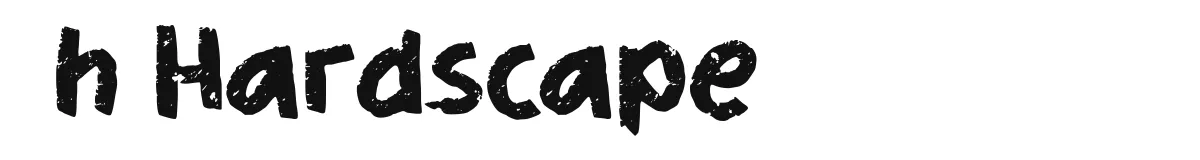 h Hardscape font preview