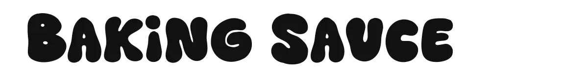 Baking Sauce font preview
