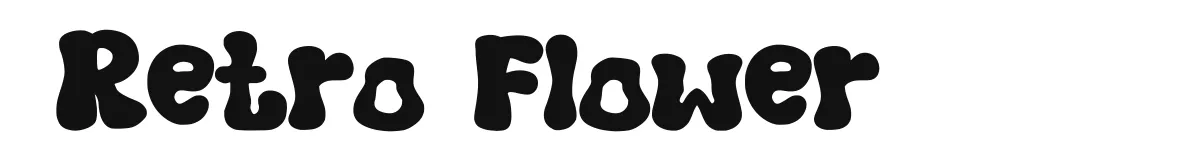 Retro Flower original font preview