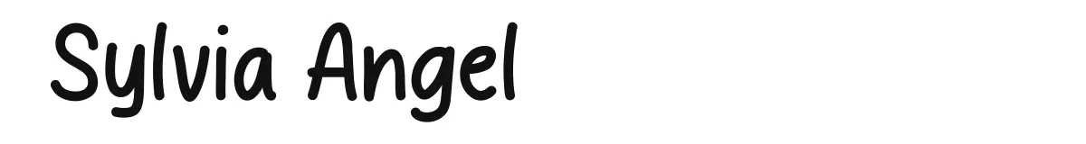 Sylvia Angel original font preview