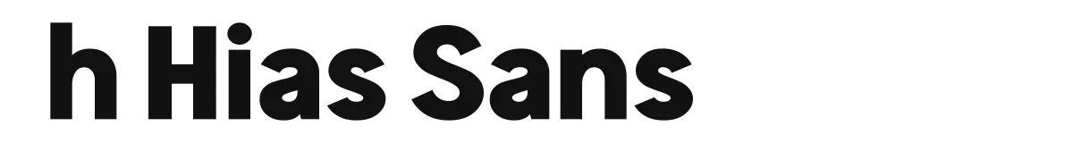 h Hias Sans font preview
