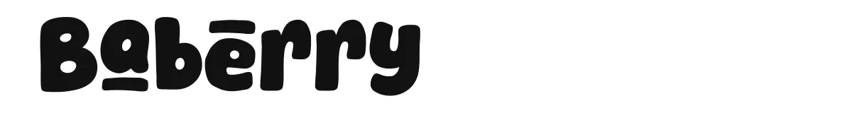 Baberry original font preview