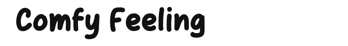 Comfy Feeling font preview