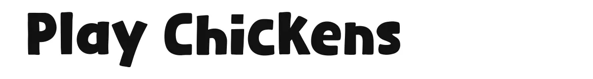 Play Chickens original font preview