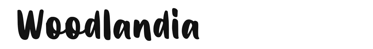Woodlandia font preview