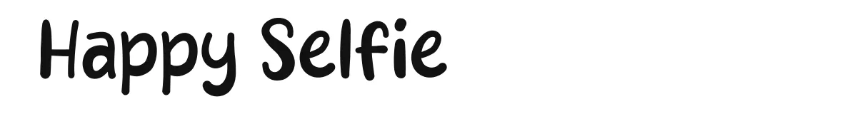 Happy Selfie font preview