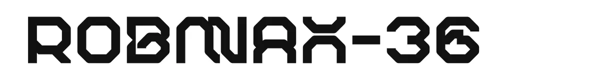 Robmax-36 font preview