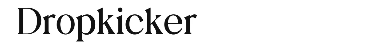 Dropkicker font preview