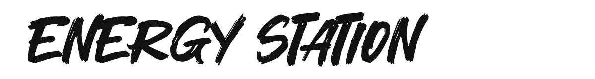 Energy Station font preview