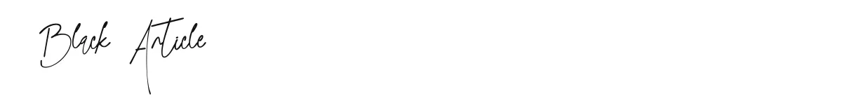 Black Article font preview