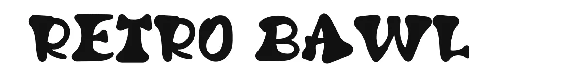 Retro Bawl font preview