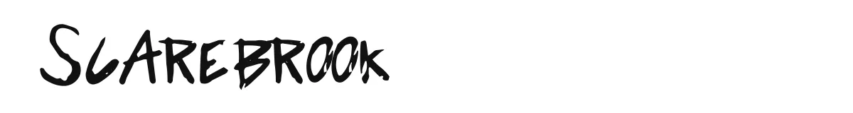 Scarebrook font preview