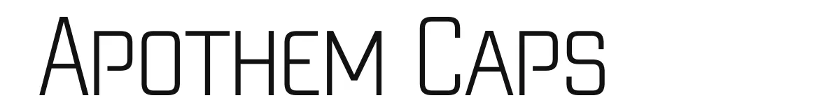 Apothem Caps font preview