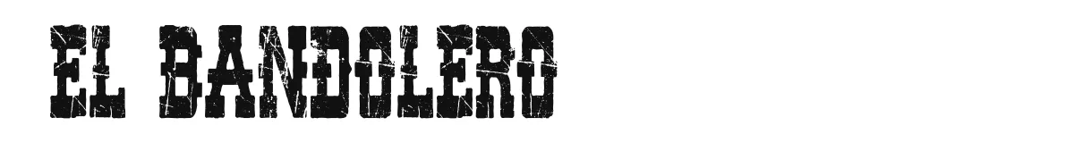 El Bandolero font preview