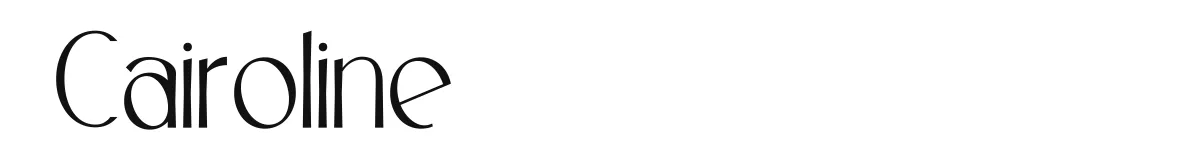 Cairoline font preview