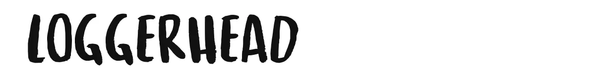 Loggerhead font preview
