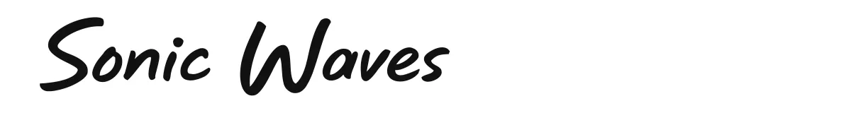 Sonic Waves font preview