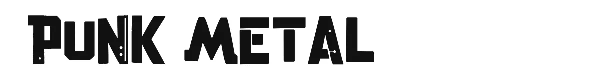 Punk Metal font preview