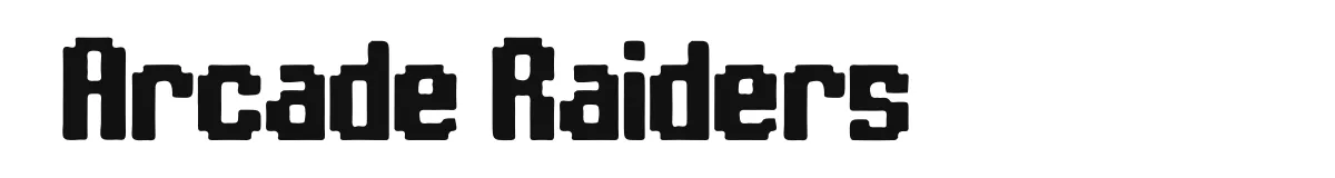 Arcade Raiders font preview