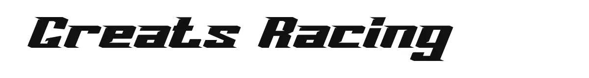 Greats Racing font preview