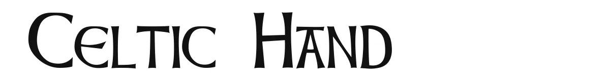 Celtic Hand font preview