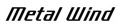 Metal Wind font preview