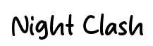 Night Clash font preview