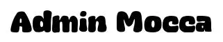 Admin Mocca font preview