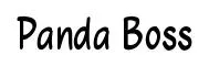 Panda Boss font preview