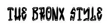 The Bronx Style font preview