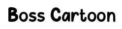 Boss Cartoon font preview