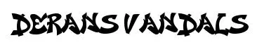 Derans Vandals font preview