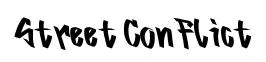 Street Conflict font preview