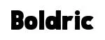 Boldric font preview