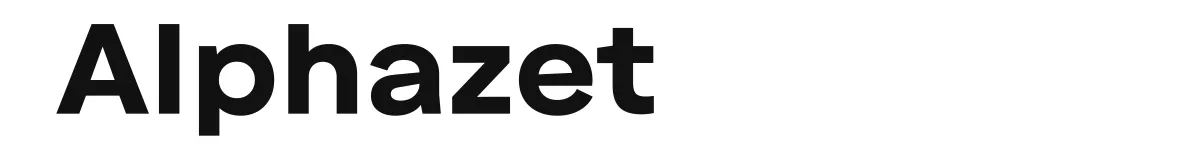 Alphazet original font preview