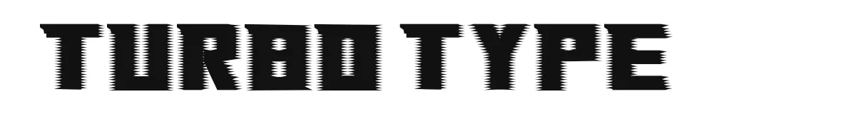 Turbo Type original font preview