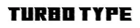 Turbo Type font preview