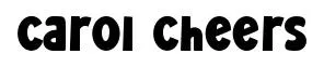Carol Cheers font preview