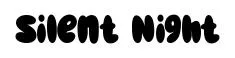 Silent Night font preview